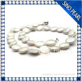 AAA7-8MM China Supplier Wholesale Original White Color 2014 Fashion Jewelry Coin pearl necklace